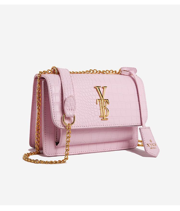 Elegante 2025 Herbst/Winter Krokodilmuster Kettentasche - Retro Europäischer & Amerikanischer Stil, Vielseitiges Schulter- & Umhänge-Design für Damen