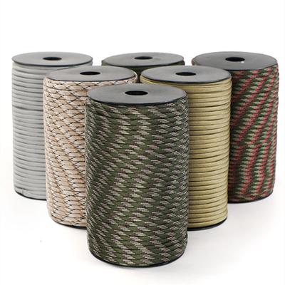 650 Military Paracord 9 Strand 4mm Tactical Parachute Cord Camping Accessories DIY Weaving Outdoor Survival Equipment Tent Rope