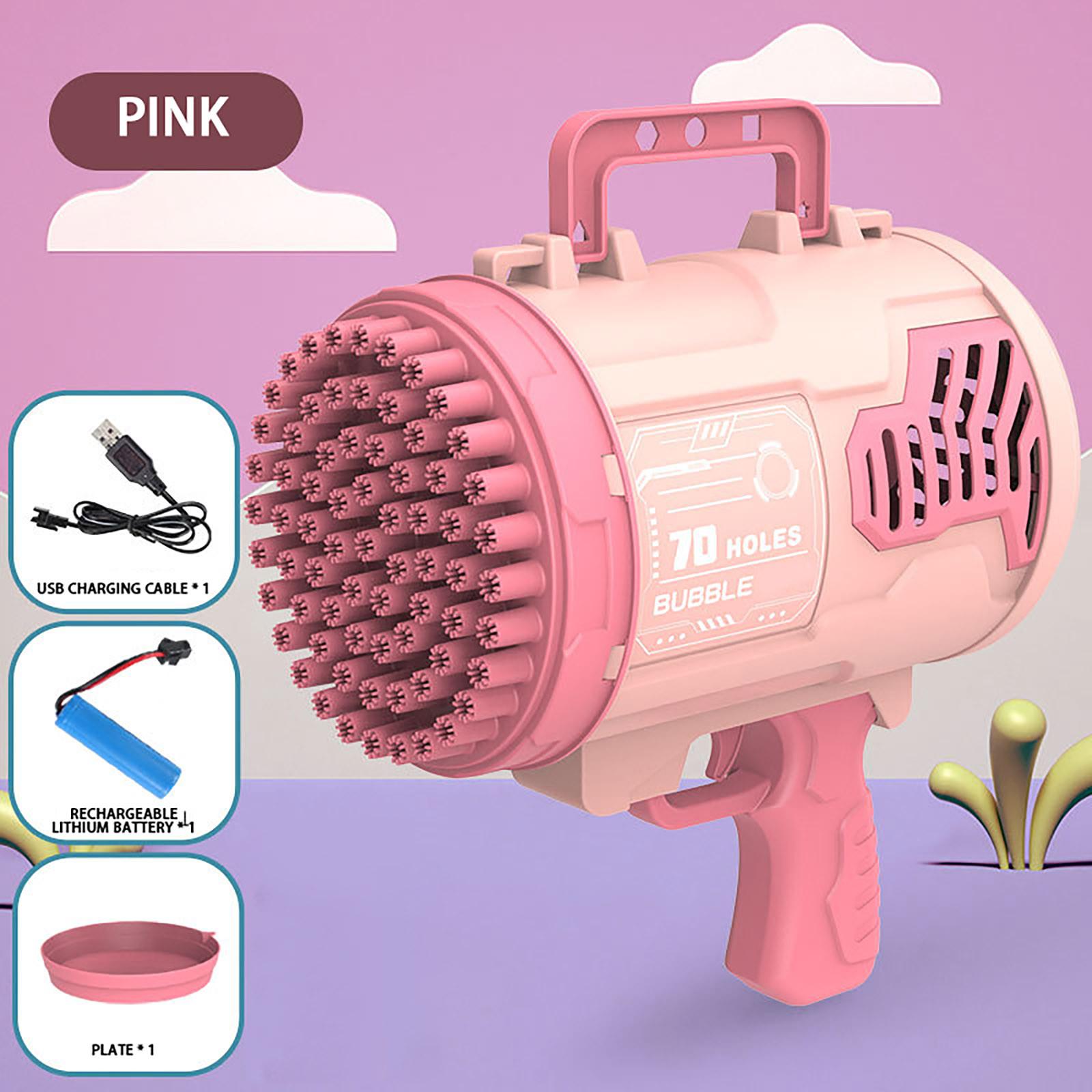 

Ramidos Новинка 2022 года, 70 отверстий, электрическая машина для изготовления пузырей, мыльный пузырь, пузырь для ванной, уличные игрушки для детей