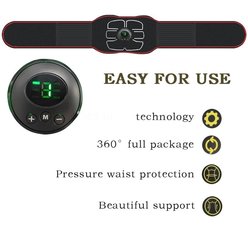 Shaping Waist Belt Body Slimming Massage Belt Exercise Assistance Equipment Fitness Portable Convenient and Easy To Operate 1pcs