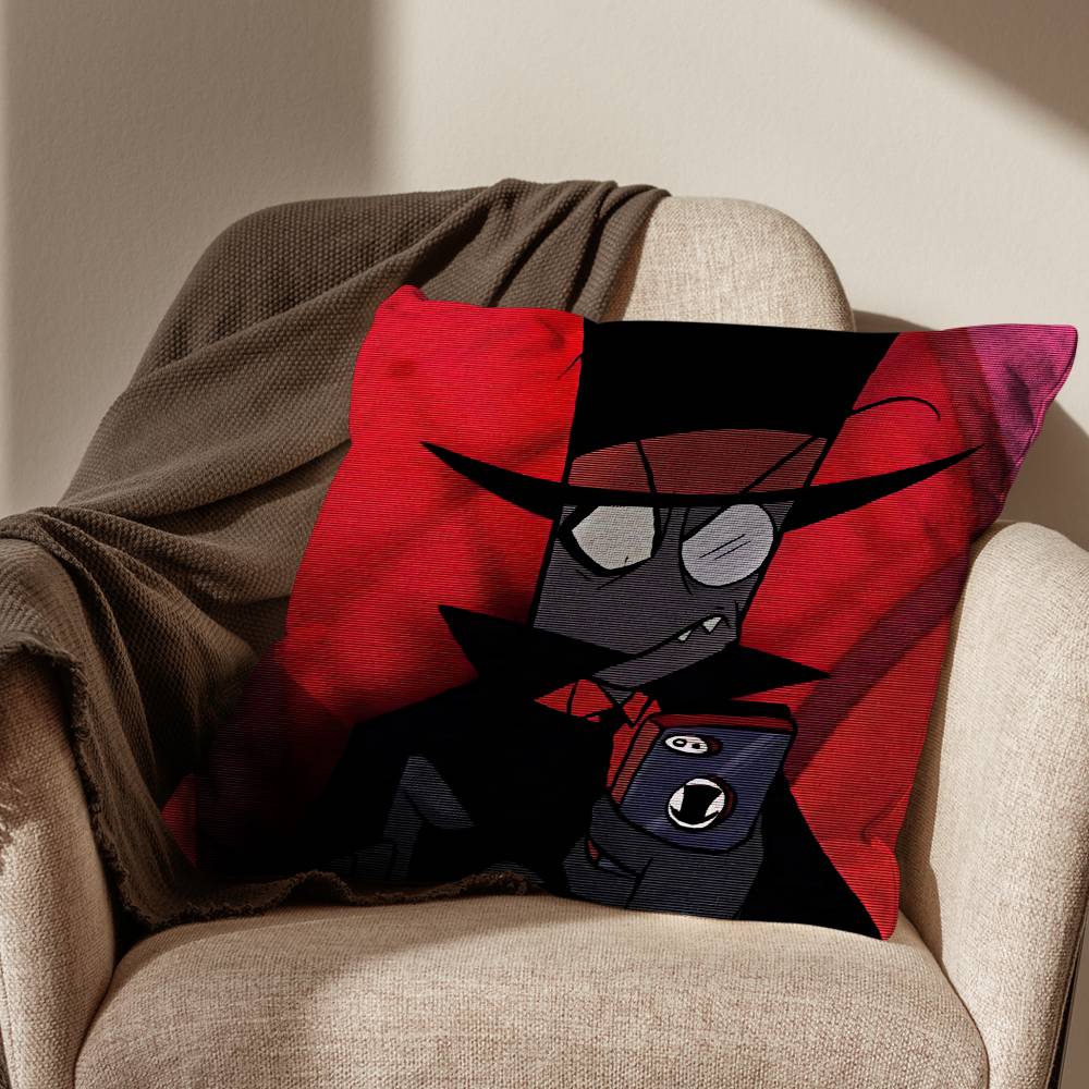 Dr Flugslys Villainous Black Hat Cushion Cover Suitable For Sofa Car Bedroom Office Cushions Decorative Pillow Case
