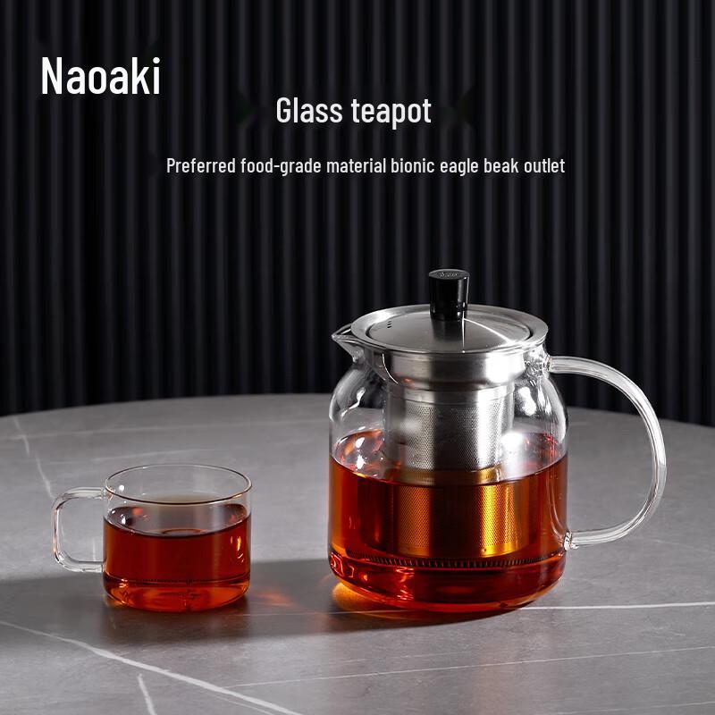 Shangming Handmade Heat-Resistant Glass Teapot Set with Infuser