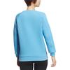 adidas Felpa da donna a maniche lunghe girocollo pullover sportiva casual da esterno tinta unita blu JE8614