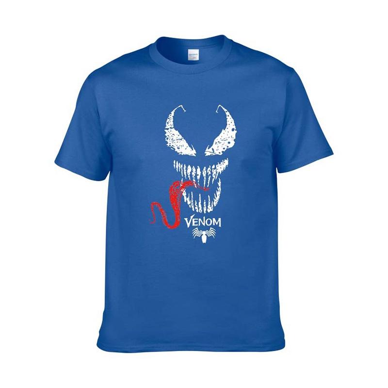 Quality Comic Venom Spider-man Men Cotton Short Sleeve Crew Neck T-shirt**