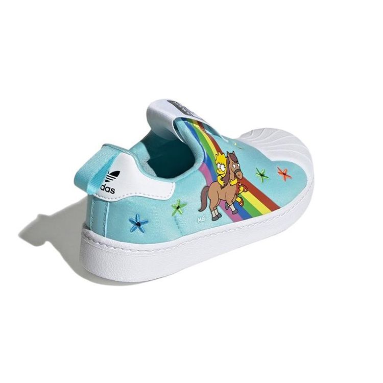 Adidas The Simpsons X Superstar 360 J Lisa and Her Pony Kids Sneakers Teal Cloud-White Core-Black GY9215