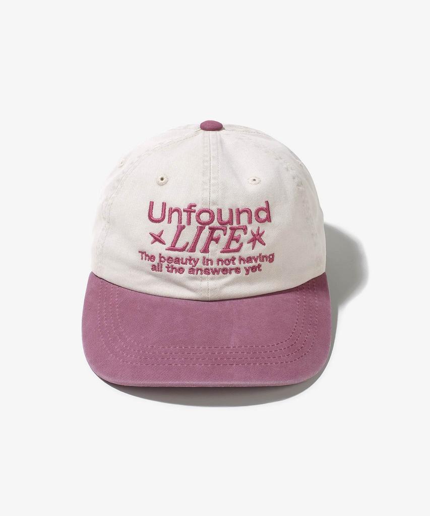 Beollunpeulenjeu Unfound Life Two-Tone Washed Ball Cap Burgundy
