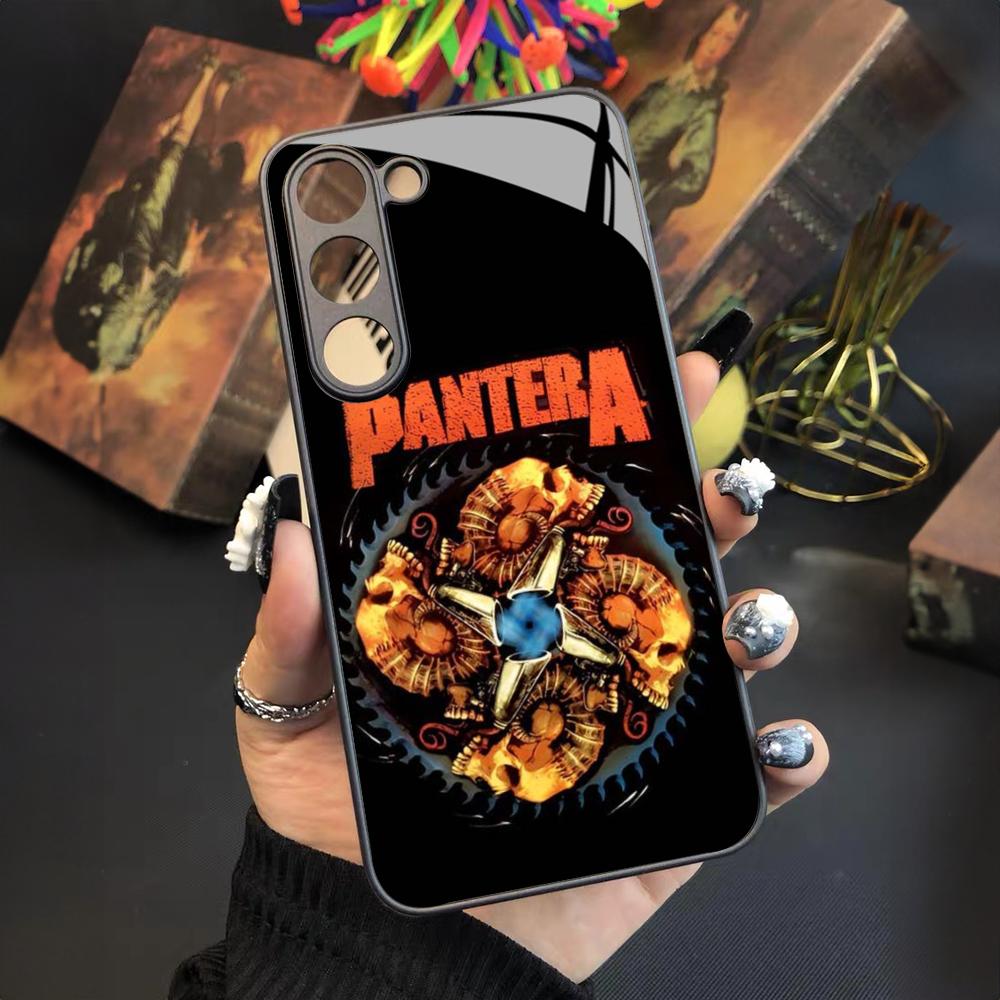 Pantera Ritual Metal Band Phone Case for Samsung Galaxy S24 S23 S22 S21 S20 A24 A34 A54 A53 Note20 M54 Fe Ultra Plus Glass