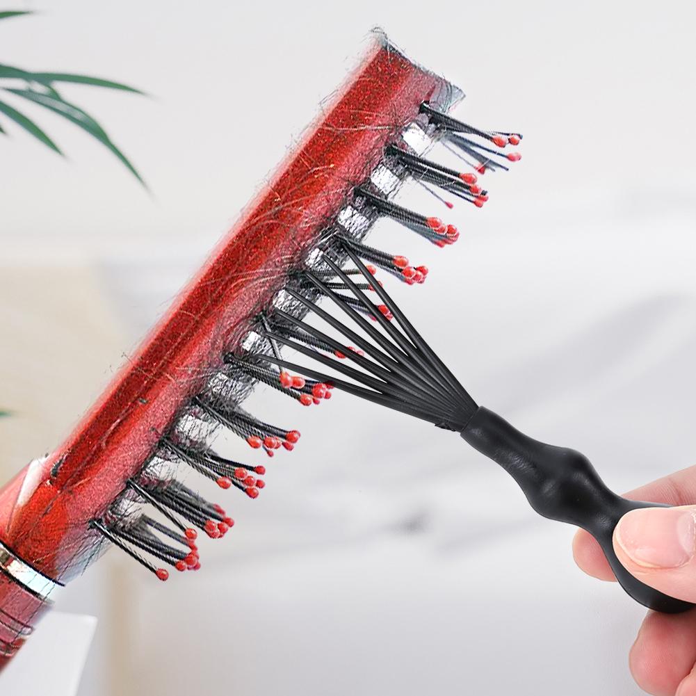 Outil de Nettoyage de Peigne à Cheveux Outil Démêleur de Cheveux Mini Outil Nettoyant Brosse à Cheveux Portable Multifonction pour Enlever les Cheveux