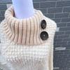 Streamer Style Fringe Knit Shawl: Spring-Autumn Design, Personalized Cape Top, Warm Fringe Outer Layer