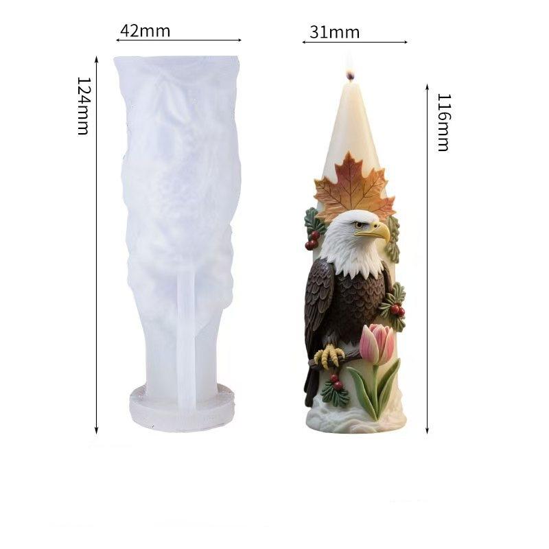 American Bald Eagle Autumn Leaf Candle Silicone Mold DIY Handmade Aromatherapy Gypsum Soap Art Silicone Mold