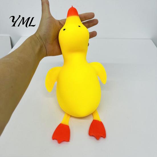 Safe Soft Rubber Fidgets Anti-stress Duck Fidget Toys, Cute Pineapple Peanut Decompression Squeeze Toys for Kids Adults, Fun Novelty Gifts Slow