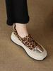 Fashion Summer Casual Leopard Print Slip On Woman Footwear Offer Cheap Aesthetic New Arrival 2025 Original High On Platform Shoes Women