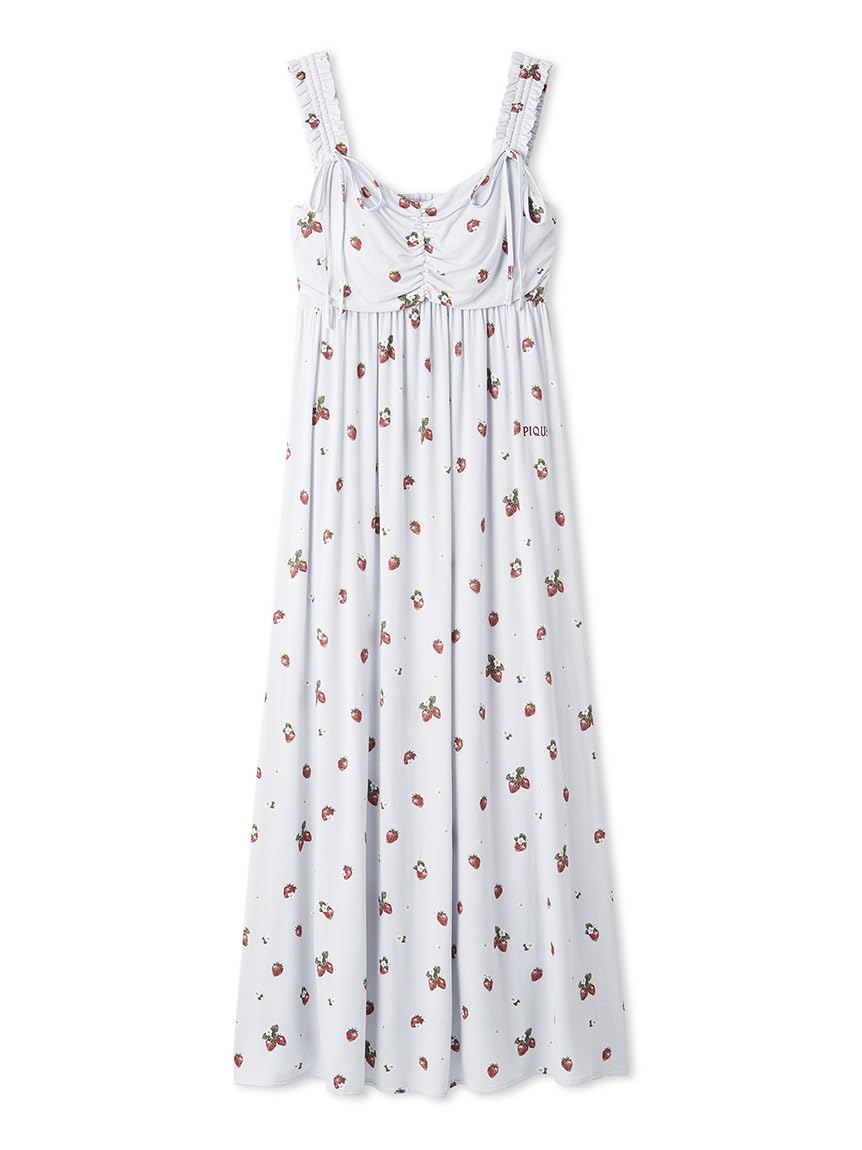 

Платье-комбинация Gelato Pique с принтом клубники PWCO251287 BLU Женское синий