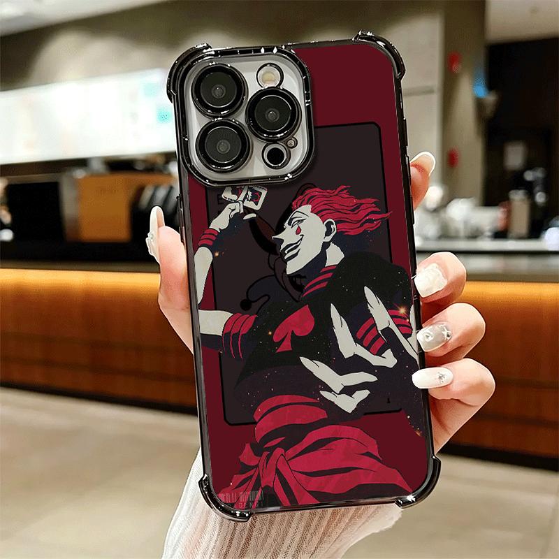 Hunter X-Hunters Hisoka Soft Phone Case For iPhone 15 16 17 Air 14 Pro Max 16E Plus 13 12 Mini Plating Anti-Fall Fundas