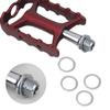 10Pcs Pivots Converter Pedal Extension Spacers for Fixed Gear Tool Bikes Pedal Washers Steel Cycling Extenders