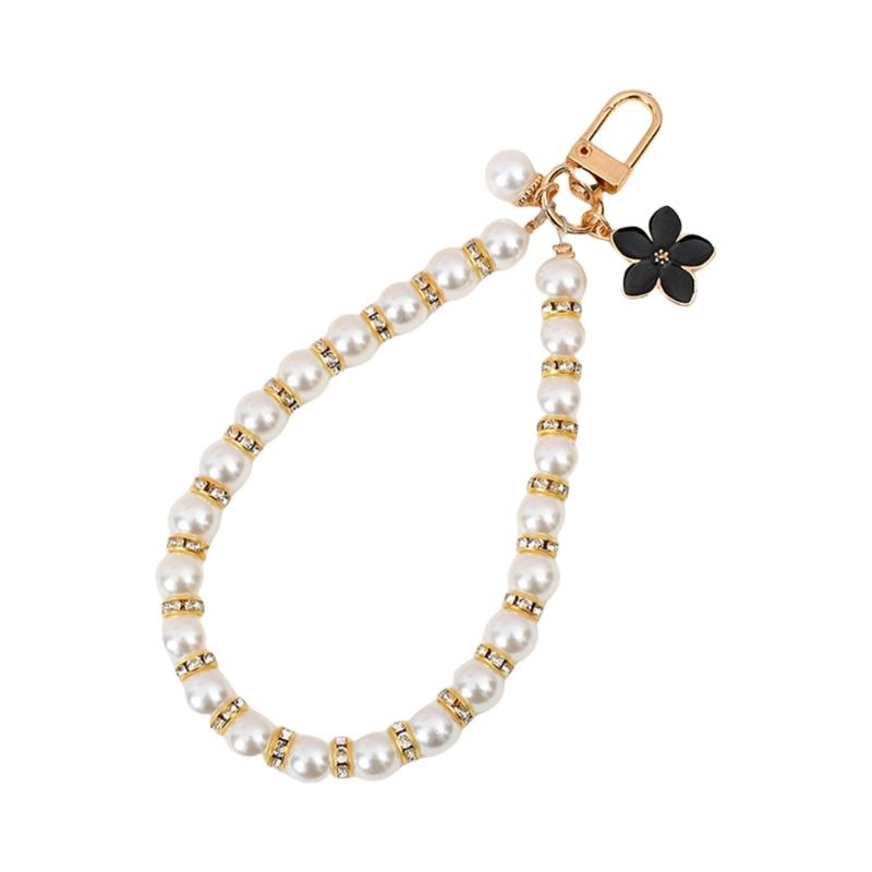 Elegant Simulated Pearls Chain Charm for Handbag Bag Pendant Ornament Phone Ornament Fashion Accessory