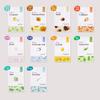 A Set of 13 Face Masks