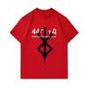 Men 100% Cotton Crew Neck Short Sleeve T-shirt, Vintage Distressed Viking Rune Geometric Print Casual Loose Fit Tee, Breathable Lightweight Daily Wear