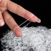 Transparent Clear Women Hair Styling Tool Ponytail Holder Rubber Hair Band 500 Pcs Hair Ties Ropes