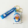High Quality Classic anime Doraemon series keychain pendant cute cartoon silicone doll car key ring couple backpack toy pendant key chain