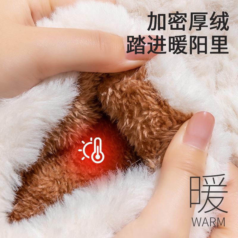 Cotton shoes winter bag heel 2025 new indoor home warm non-slip autumn couple cotton shoes cotton slippers