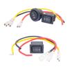 Round Rocker Switch 12V 3 Pin 3Position ON Off ON 10A/125V DC SPDT Circle Toggle Switch with Wires for Auto Marine Boat Switches