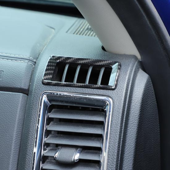 Center Console Side Air Condition Vent Trim for Dodge Ram 2010-2017 Carbon Fiber