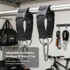 Pull-up Bar Strap with Rubber Pad Anti-Slip Hanging Carabiner for
