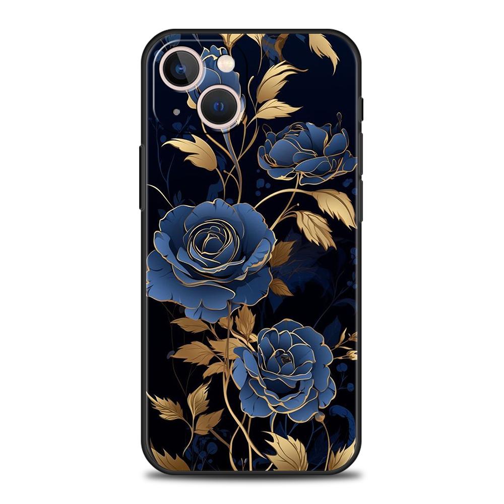 Flower Phone Case for iPhone 16 15 14 13 12 Pro Max 11 Pro Max 7 8 Plus XS XR Shockproof Silicone Soft Shell Fundas Capas Bags