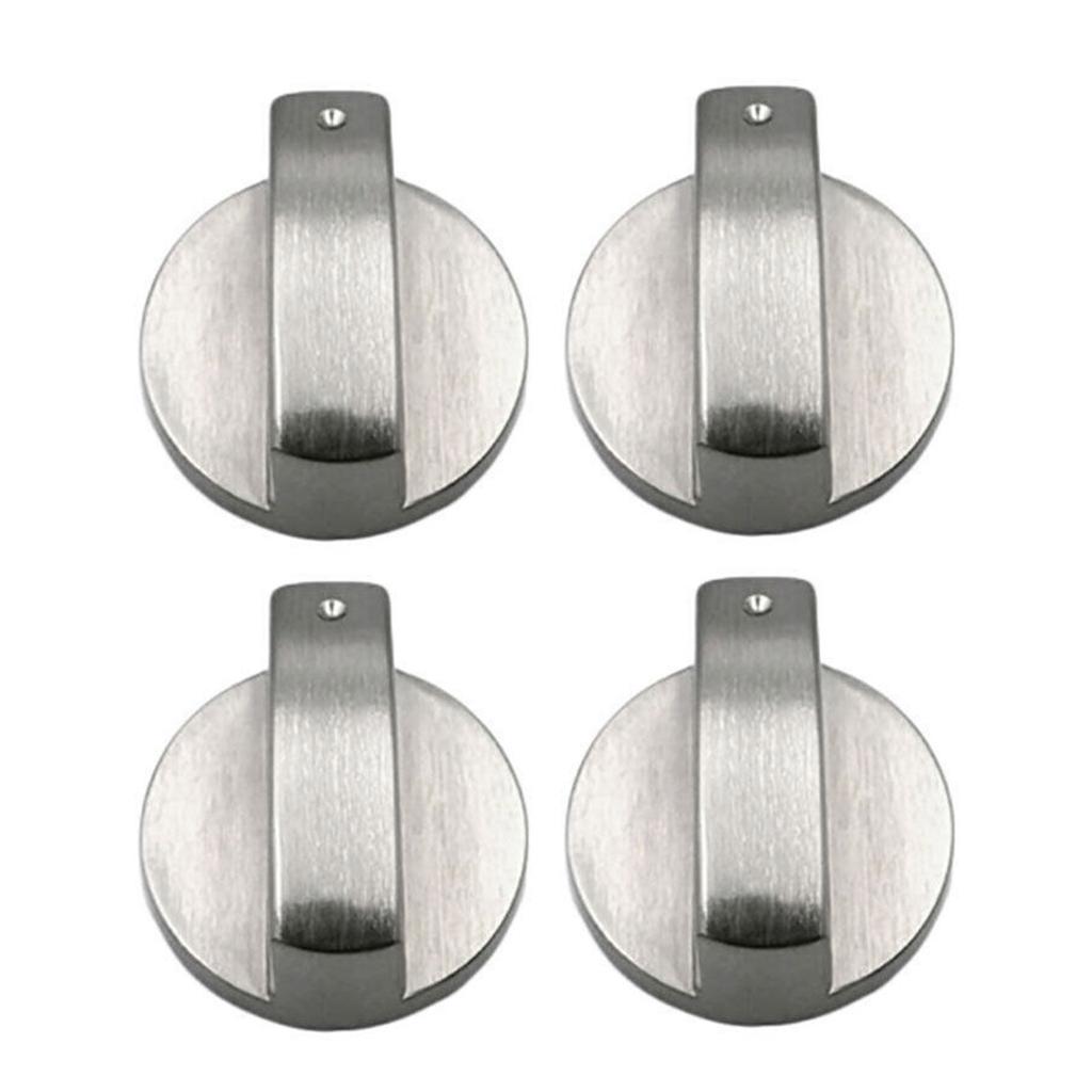 2/4 Stück Gasherdknöpfe Universal Metall Drehschalter Bedienknöpfe Ersatz Für Herd Backofen Kochfeld Bedienknöpfe Schalter