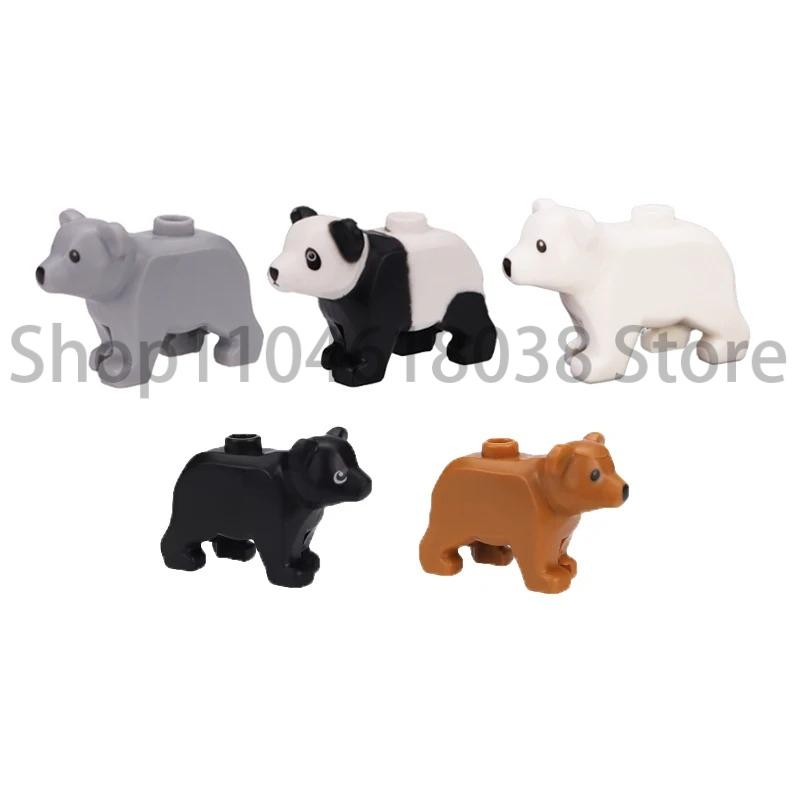 City Animal Zoo Farm MOC Building Block Pig Chicken Sheep Crocodiles Panda Dolphin Elephant Gorilla Fruit Eagle Bricks Toys A31