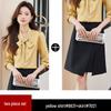 Women's Chiffon Bow Tie Blouse - Long Sleeve Satin Shirt for Spring/Autumn
