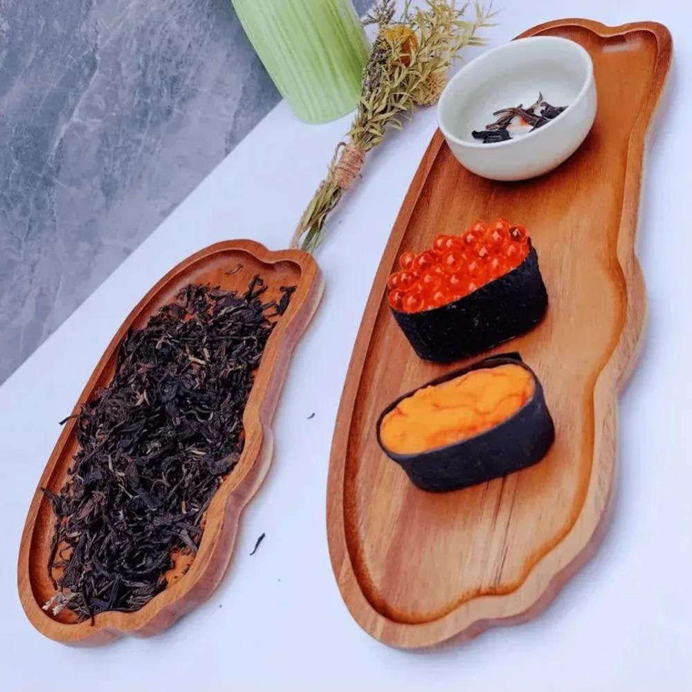 Japanese-style wooden coffee trays, Acacia wooden trays,fruit trays, desserts, candies,perfect for restaurants,bars, parties