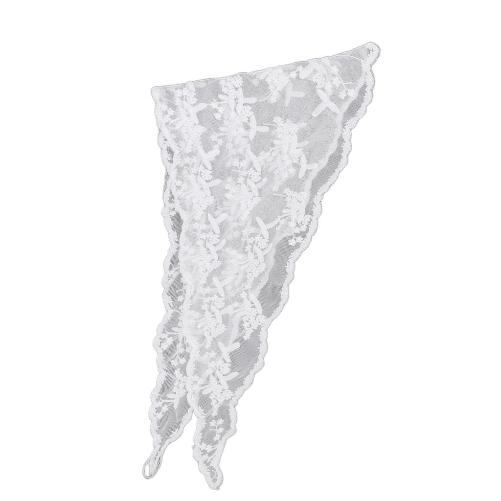 Elegant Lace Head Scarf With/without Lanyard Design Soft and Breathable Headwrap Cloth for Fashion Forward Women