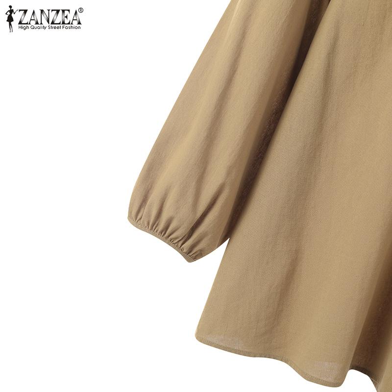 ZANZEA Damen-Bluse und Shorts, lässiges Sommer-Zweiteiler-Set