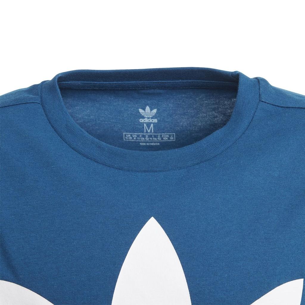Adidas Originals TREFOIL TEE T Shirt Blue Teenagers DV2906
