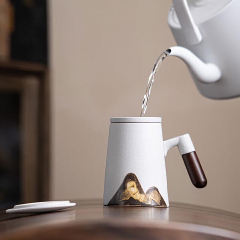 Sushic Ceramic 'Thousand Miles' Hand-Painted Tea Cup