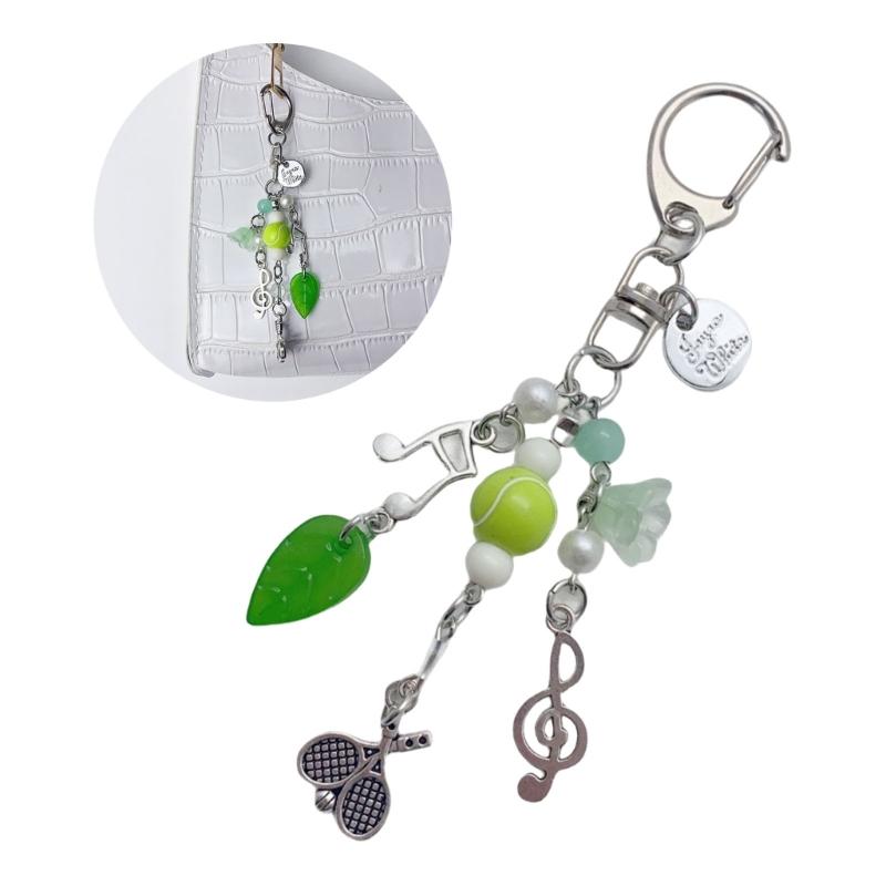 Elegant Charm Sturdy Alloy Tennis Bag Keychain Adds Personality to Keys Bags and More Items Decoration Daily Use