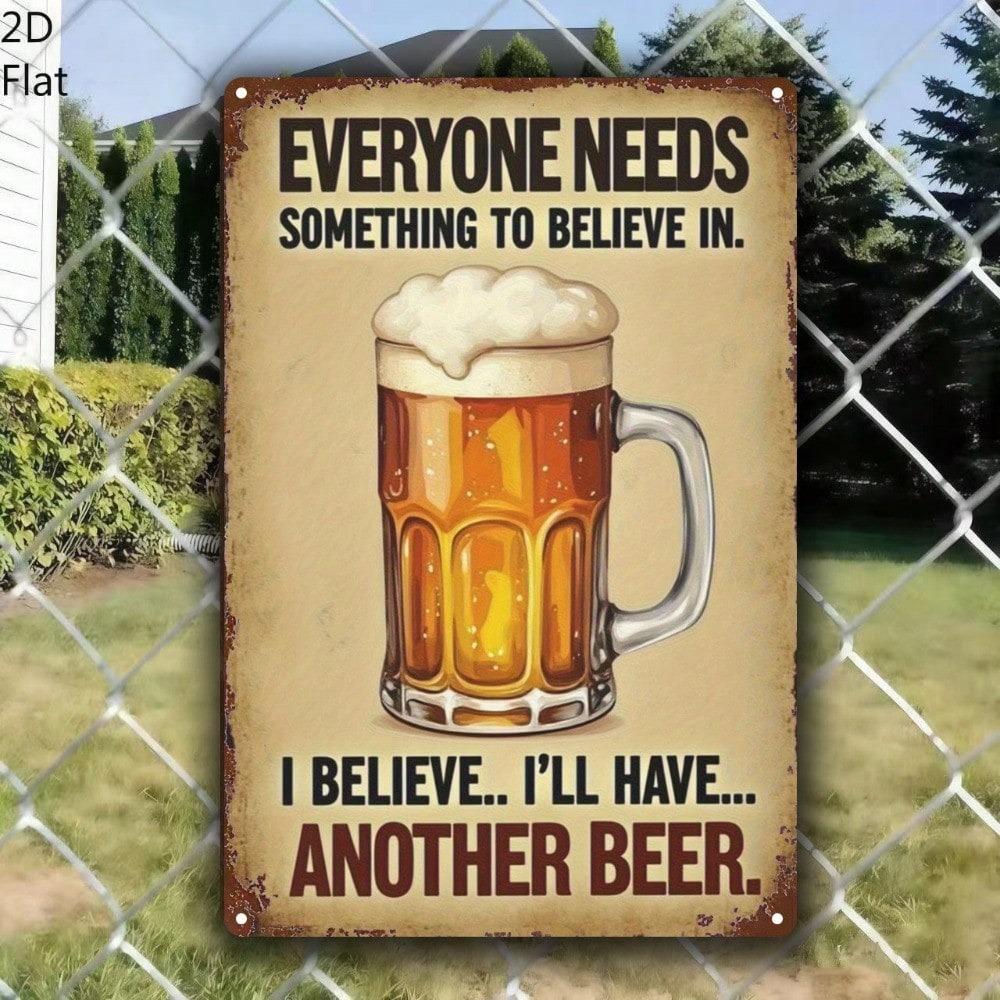 Funny Vintage Beer Tin Sign For Pub Bar Man Cave Wall Decor