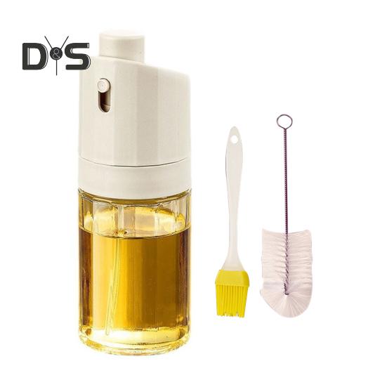 

230 мл бутылка-распылитель для масла компактный пищевой дозатор масла широкоугольный распылитель масляного тумана герметичный колпачок многоразовый кухонный аксессуар для кухни барбекю белый