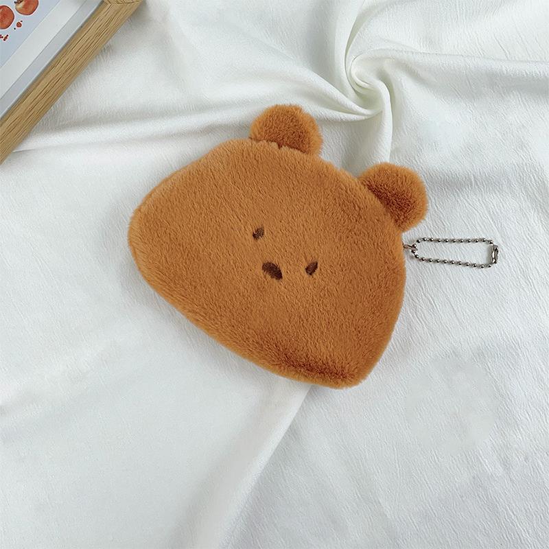 Kawaii Plush Cute Pencil Case Butter Bear Pencil Bag Kids School Home Stationery Box Korea Plush Bag Kids Gifts Toys Gifts