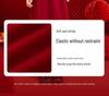 Girls' Long Sleeve Red Woolen Knit Dress – Stylish New Year Outfit for Older Children