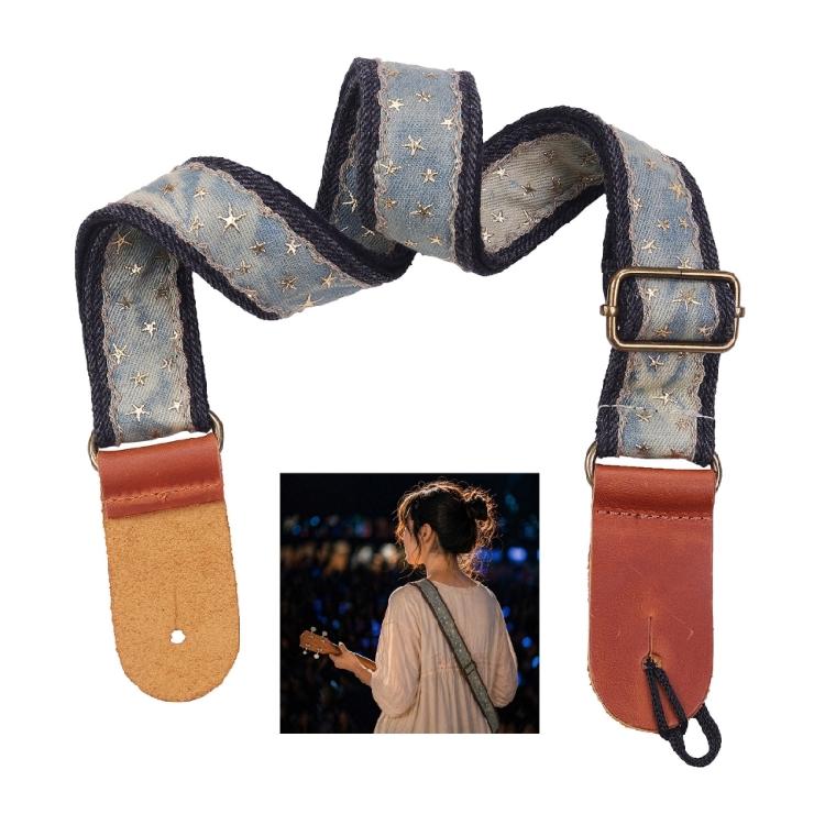Durability Cowhides Shoulder Belt with Hook Musical Instrument Straps Adjustable Belt Guitar Accessories Ukulele Strap