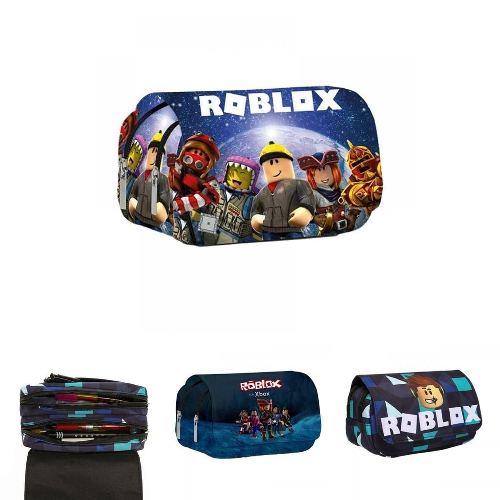Roblox 3D Cartoon Federmäppchen mit zweilagigem Design für Schüler