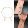 Rosary Bracelet Christ Prayer Wristband Round Metal Rosary Bracelet Favor Catholic Mini Rosary Beads Bracelet For Women