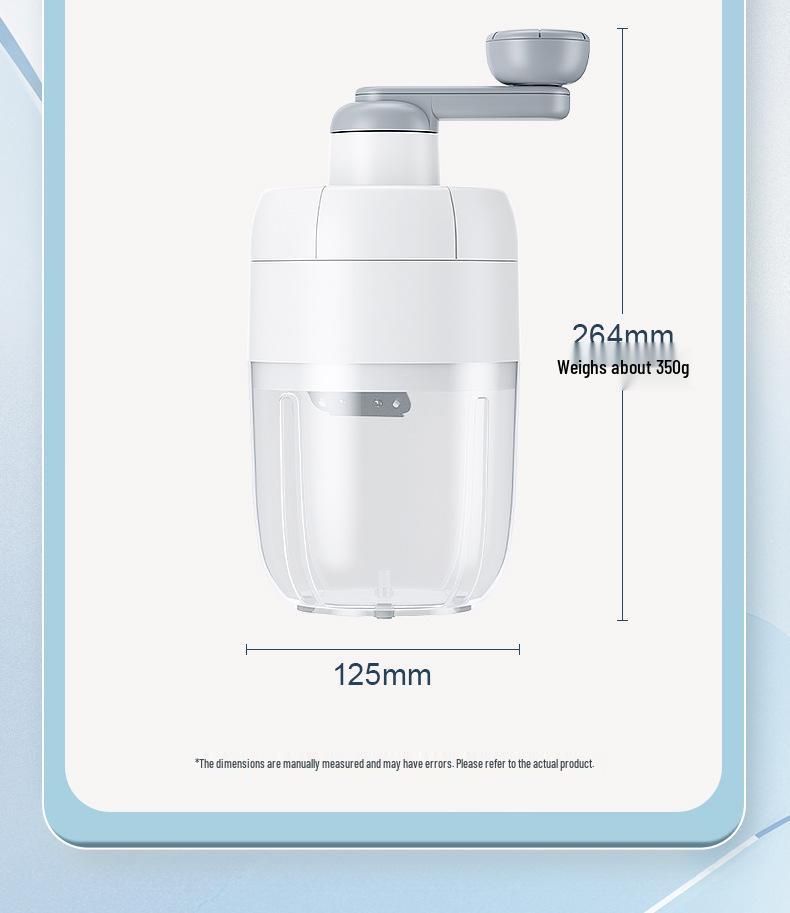 Y Shaved Ice Machine: Manual Hand-Crank Ice Crusher for Fluffy Smoothies and Shaved Ice