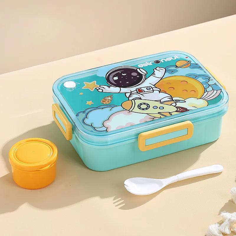 

1200 мл симпатичный ланч-бокс для детей, девочек и мальчиков с 3 отделениями, ланч-бокс Bento, герметичные детские ланч-боксы для школьников