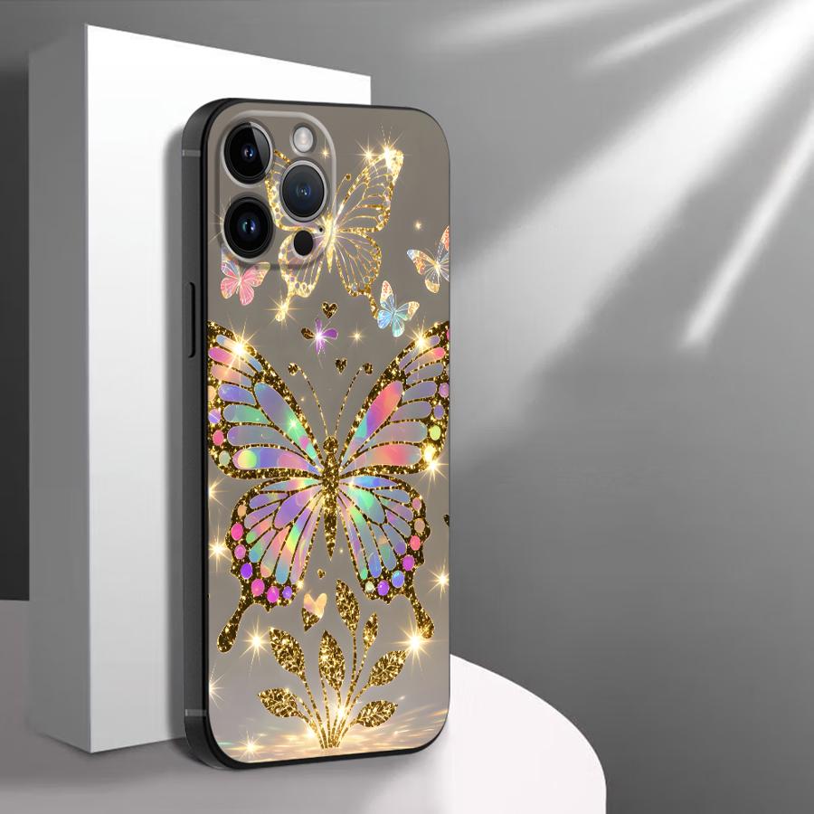 Funda Phone Cover Phone Case for Apple iPhone 17 Pro Max 15 Pro 7 8 17e 12 Air 16 XR XS MAX 14 13 11 Creative Cartoon Butterfly
