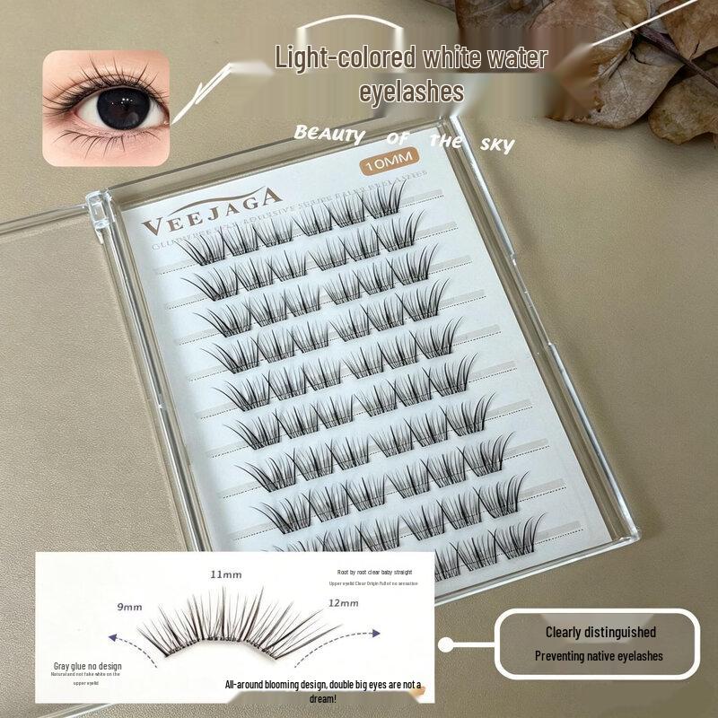 VEEJAGA Natural Look Glue-Free Cluster False Eyelashes