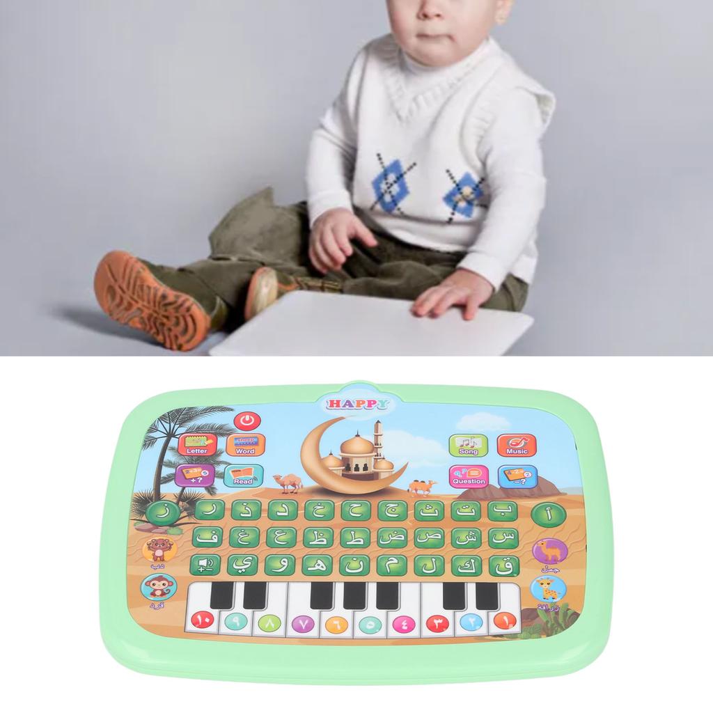 Child Arabic Learning Reading Machine Intelligent Educational Toy 28 Alphabet Words 10 Number Electronic Arabic Learning Book